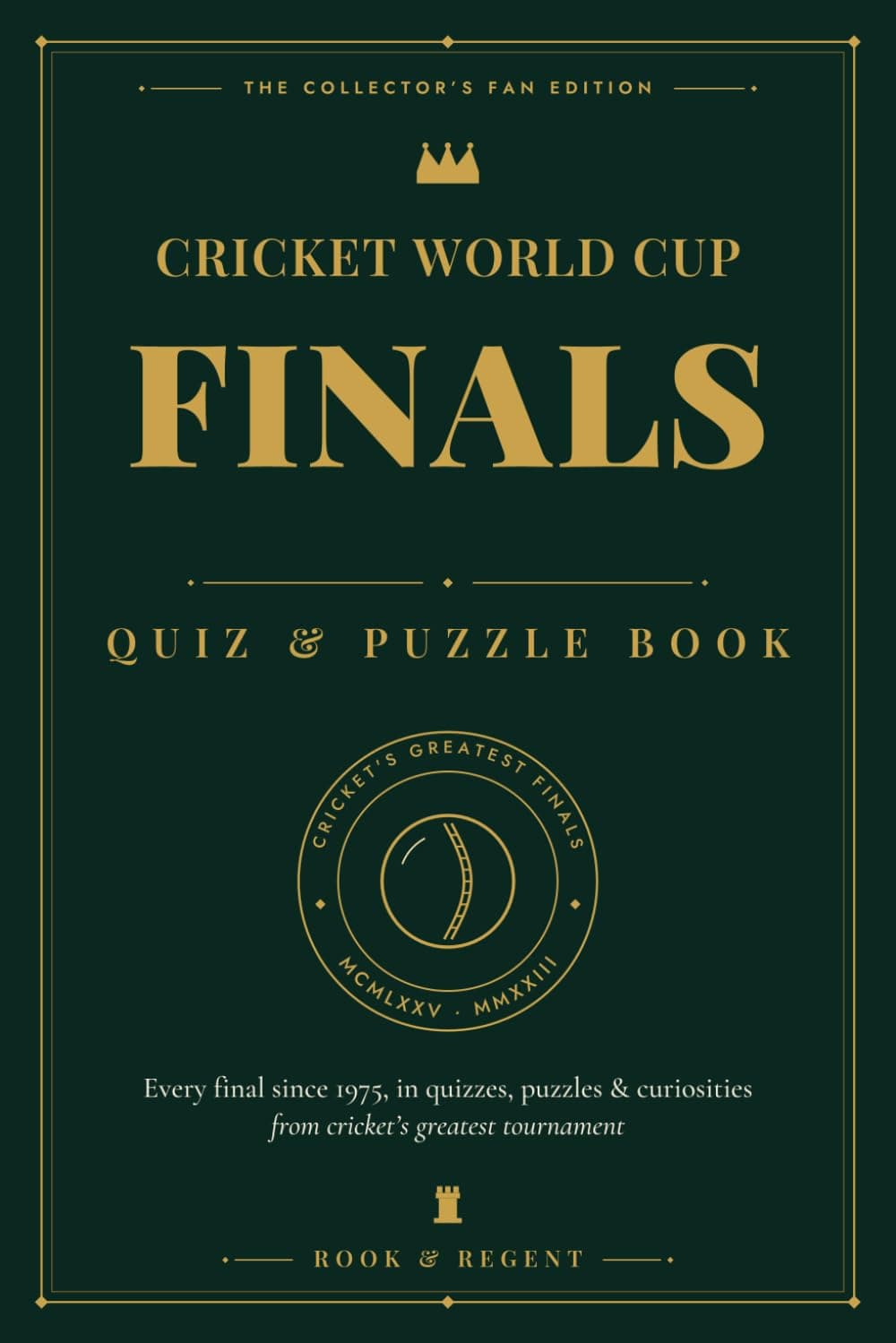 The Cricket World Cup Finals — cover